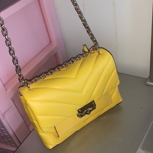Yellow Michael Kors shoulder bag